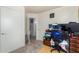 Carpeted hallway featuring white doors and an entrance to the bedrooms at 3034 N Ricardo --, Mesa, AZ 85215