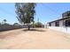 Spacious backyard features plenty of room for outdoor activities, bordered by a block wall at 3547 W Encanto Blvd, Phoenix, AZ 85009