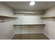 Walk-in closet featuring multiple rows of wood shelving and carpeted floors at 4216 E Tether Trl, Phoenix, AZ 85050