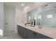 Bathroom with double vanity, bathtub and shower at 6451 N 17Th Pl, Phoenix, AZ 85016