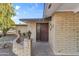 Inviting front entryway with decorative details and secure security door at 734 S Edgewater Dr, Mesa, AZ 85208