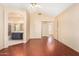 Spacious main bedroom with vaulted ceiling and ensuite bathroom at 819 W Kyle E Ct, Gilbert, AZ 85233