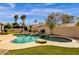 Beautiful pool and lush yard make this backyard an entertainer's dream in a private setting at 8657 E Aster Dr, Scottsdale, AZ 85260