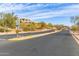 Neighborhood street scene with desert landscape, complemented by a clear blue sky backdrop at 9715 N Azure Ct # 4, Fountain Hills, AZ 85268