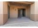 Spacious covered patio featuring a ceiling fan and sliding glass doors at 9715 N Azure Ct # 4, Fountain Hills, AZ 85268