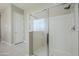 New stylish glass shower is spacious and bright at 14762 W Georgia Dr, Surprise, AZ 85379