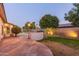 Backyard view with a built-in grill and a pool area with a fence at 2625 W Oakland St, Chandler, AZ 85224