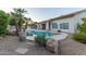 Lush desert landscaping surrounds the relaxing backyard pool area at 2625 W Oakland St, Chandler, AZ 85224