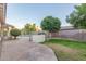 Beautifully landscaped backyard with a built-in barbecue and pool at 2625 W Oakland St, Chandler, AZ 85224