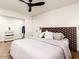 Serene bedroom featuring soft lighting, and a designer headboard at 5807 N 18Th St, Phoenix, AZ 85016