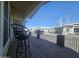 Beautiful front porch with wrought iron furniture and a view of the community at 650 N Hawes Rd # 3827, Mesa, AZ 85207