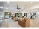 Bright, open-concept living room flowing into the kitchen and featuring sliding doors at 8254 E Juan Tabo Rd, Scottsdale, AZ 85255