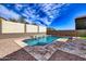 Beautiful blue pool with brick trim, in private backyard at 11954 W Melinda Ln, Sun City, AZ 85373