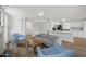 Open concept living room leading into the kitchen provides lots of open space at 1447 S Portland Ave, Gilbert, AZ 85296