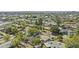 Overhead aerial view of a leafy neighborhood, showcasing well-maintained homes and tree-lined streets at 2007 S El Camino Dr, Tempe, AZ 85282