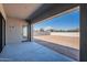 View of backyard and covered patio with sealed concrete at 24066 S 218Th Pl, Queen Creek, AZ 85142