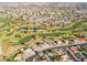 Expansive aerial view of the community, golf course, and residential area in a desirable neighborhood at 2747 S Brooks --, Mesa, AZ 85202