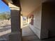 View from covered front porch, overlooking desert landscape at 4511 S 181St Ave, Goodyear, AZ 85338