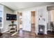 Inviting living room featuring a decorative glass door and an open, airy layout at 6177 S Sawgrass Dr, Chandler, AZ 85249