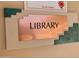 The Library Sign at Golden Vista Resort, 