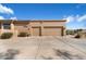 A two-car garage with an expansive driveway at 7848 E Parkview Ln, Scottsdale, AZ 85255