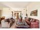 A spacious living room with a view of the front entrance at 7848 E Parkview Ln, Scottsdale, AZ 85255