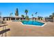 Spacious community pool and comfortable lounge chairs at 8230 E Valley Vista Dr, Scottsdale, AZ 85250