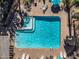 Aerial view of the community pool and spa at 11333 N 92Nd St # 2072, Scottsdale, AZ 85260