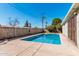 Backyard pool and patio area, perfect for relaxation and outdoor living at 1649 E Dana Ave, Mesa, AZ 85204