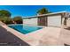 Private in-ground swimming pool and backyard at 1649 E Dana Ave, Mesa, AZ 85204