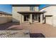 Covered patio and low maintenance gravel backyard at 17339 W Paraiso Ln, Surprise, AZ 85387