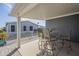 Covered patio with outdoor seating at 2206 S Ellsworth Rd # 50B, Mesa, AZ 85209
