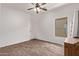 Bedroom featuring neutral walls and wood-look flooring at 3595 E Desert Moon Trl, San Tan Valley, AZ 85143