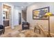Hallway nook with a small seating area and a view of the upstairs bath at 4100 S Pinelake Way # 143, Chandler, AZ 85249