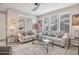 Bright living room with neutral tones, large windows, and stylish furnishings at 4100 S Pinelake Way # 143, Chandler, AZ 85249