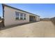This backyard has a covered patio and is enclosed by a block wall at 4210 E Desert Vista Trl, Cave Creek, AZ 85331
