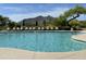 Relaxing community pool with lounge chairs and a lush, green landscape at 7370 E Sunset Sky Cir, Scottsdale, AZ 85266