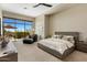 Spacious main bedroom with sitting area, and access to outdoor living area at 8145 E Tecolote Cir, Scottsdale, AZ 85266
