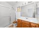 Bathroom features single vanity, shower, and toilet at 9212 E Cedar Basin Ln, Gold Canyon, AZ 85118
