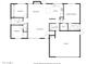 Detailed floor plan showcasing bedrooms, kitchen, living room, and garage layout at 951 W La Jolla Dr, Tempe, AZ 85282