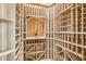 Unique wine cellar with custom wood racking and design at 12160 E Whispering Wind Dr, Scottsdale, AZ 85255