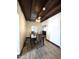 Dining room with tile floors, wood ceiling, and table with six chairs at 1414 E Moreland St, Phoenix, AZ 85006