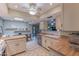 Spacious kitchen with butcher block countertops, white cabinets, and stainless steel appliances at 2212 W Claremont St, Phoenix, AZ 85015