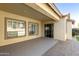 Inviting covered patio with ceiling and great outdoor living space at 2428 E Iris Dr, Chandler, AZ 85286