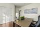 Bright home office with a desk, overhead lighting, and a neutral color palette that creates an efficient workspace at 2626 E Valencia St, Gilbert, AZ 85296