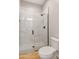 Bathroom featuring a frameless glass shower with marble tiling and modern fixtures at 2775 S Baker Dr, Apache Junction, AZ 85119