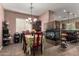 Cozy dining area with a fireplace at 2798 W William Ln, San Tan Valley, AZ 85144