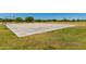 Outdoor basketball court with hoops, green grass, and sunny sky at 28549 N Dolomite Ln, San Tan Valley, AZ 85143