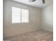 Bright bedroom featuring plush carpet, fresh paint, a window, and a ceiling fan at 35771 W Costa Blanca Dr, Maricopa, AZ 85138