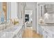 The kitchen boasts stainless steel appliances and plenty of counter space at 3937 E Norcroft Cir, Mesa, AZ 85215